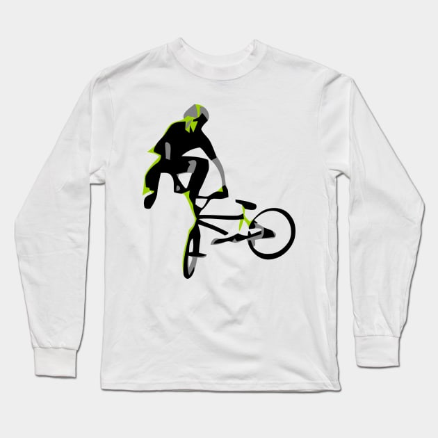 BMX Long Sleeve T-Shirt by yukiotanaka